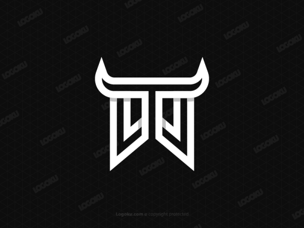 Letter Tw Bull Logo