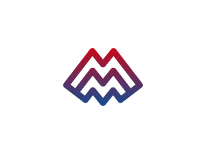 Buchstabe M-Logo