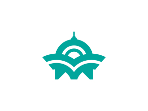 Letra A Libro Y Logotipo De La Mezquita