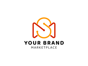 Logotipo Inicial De Sm Para Mercado
