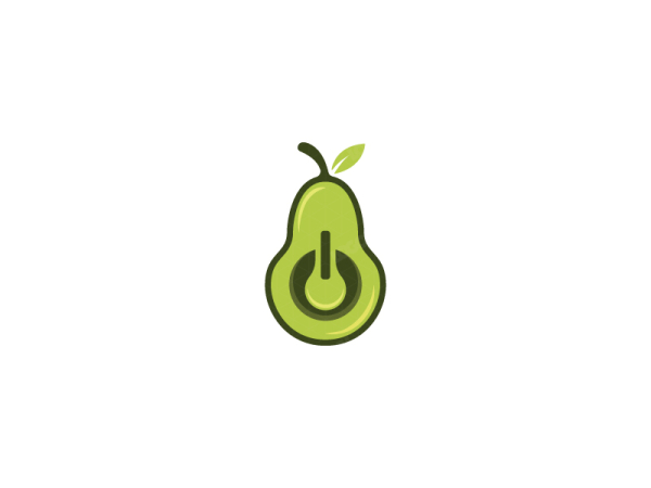 Pear Power Button Logo