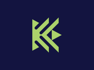 Buchstabe K-Pfeil-Logo