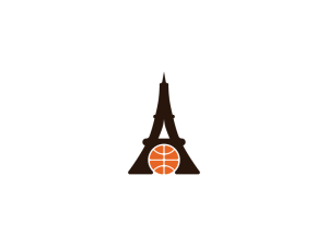 Letter A Basketball Tower Logo