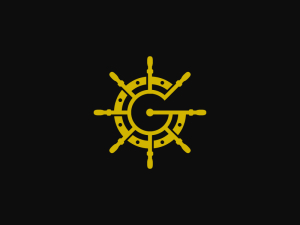 Letter G Ship Steer Logo