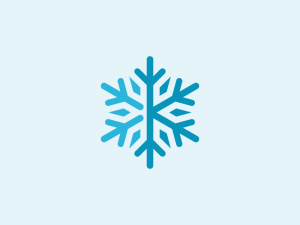 Letter K Snowflake Logo