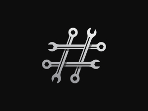 Hashtag Wrench Logo