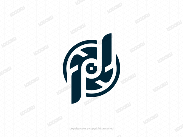 Letter Pd Camera Logo