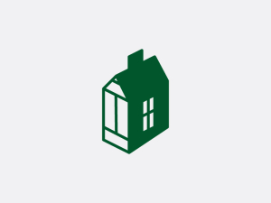 Bleistift-Haus-Logo