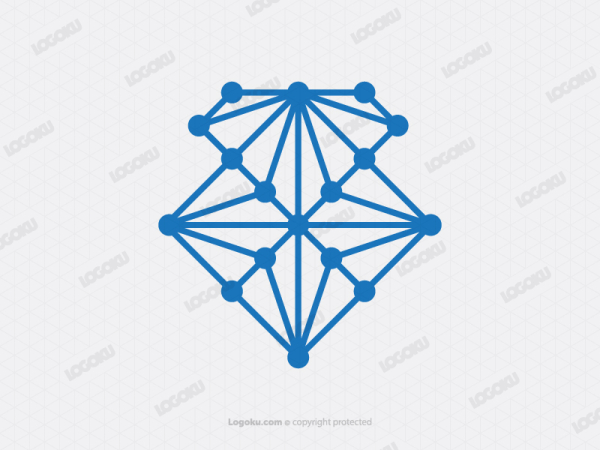 Logo De Technologie étoile De Diamant