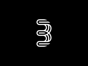 B Atau 3 Nomor Logo