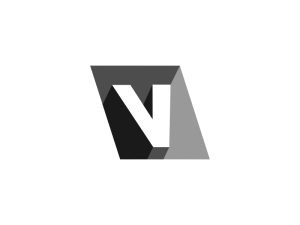 3d V Isometric Logo