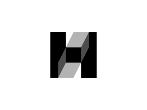 Logotipo De Letra Nh O Hn
