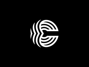 Logo De Lettre De Ligne C Ou E