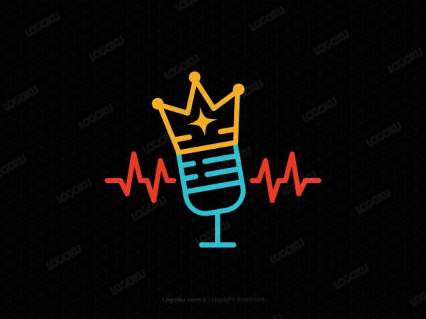 Logotipo Del Podcast Del Rey