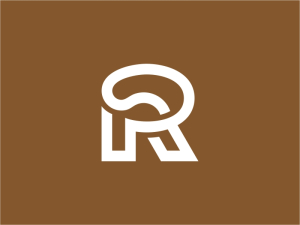 حرف R شعار القهوة