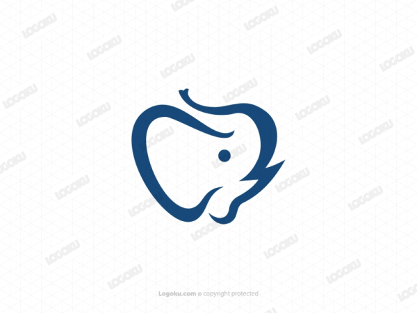 Logo De Dent D'éléphant