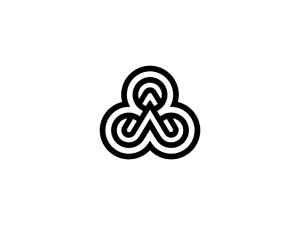 Círculo Un Logotipo De Triángulo