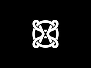 Logotipo De La Letra X Del Círculo