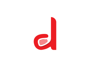 Buchstabe D Golf-Logo