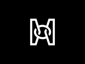 Ring H Or X Letter Logo