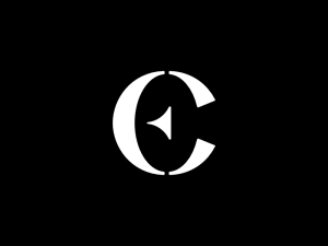 Buchstabe Ec oder Ce-Monogramm-Logo