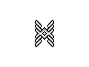 Logotipo De Letra Hx O Xh