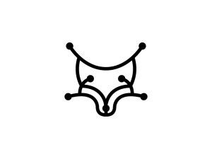 Cute Black Fox Logo
