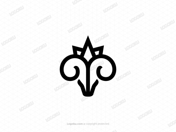 Logotipo De La Cabra Reina Negra