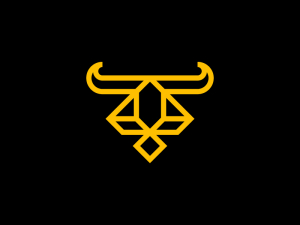 Logotipo De Toro De Diamante