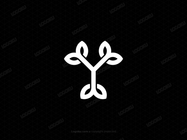 Nature Y Letter Logo