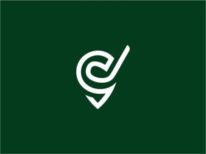 Buchstabe C Golfclub-Logo