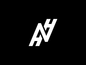 Monogramm-Nh-Hn-Buchstaben-Logo
