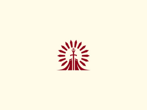 Logotipo De Espada Brillante