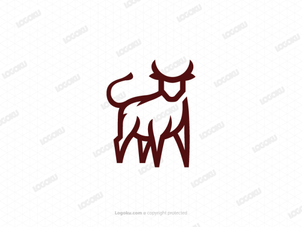Brown Big Bull Logo