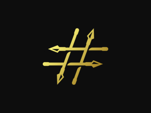 Logotipo De Lanza Hashtag