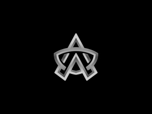 Escudo Un Logotipo De Letra