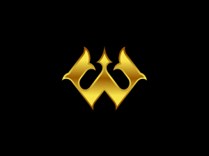 Luxuriöses W- oder M-Logo