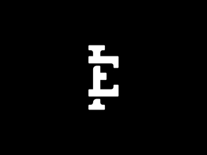 Ie Or Ei Letter Logo