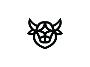 Logotipo De La Vaca De Las Tierras Altas