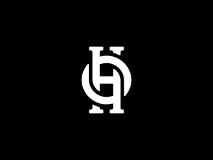 Cercle Ho Ou Oh Lettre Logo