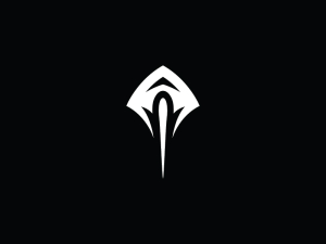 Weißes Stingray-Logo