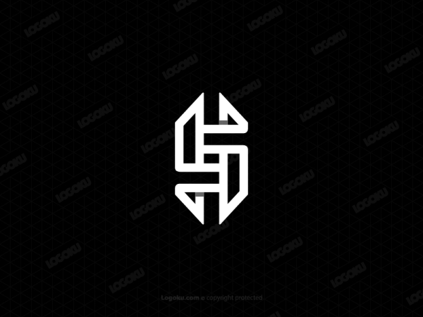 Hl Or Sh Letter Logo