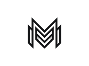 Logotipo De Monograma Letra Mm O Ww