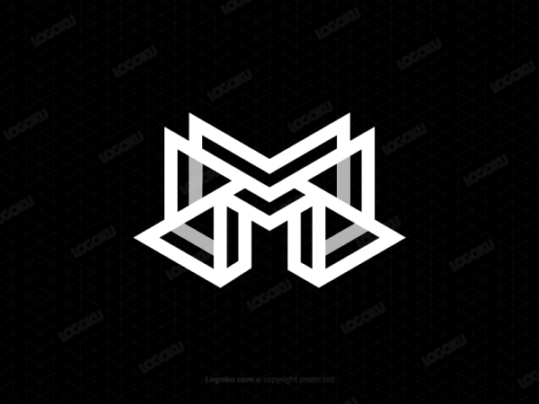 Logotipo De Monograma Mm