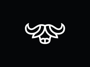 Weißes Buffalo-Logo