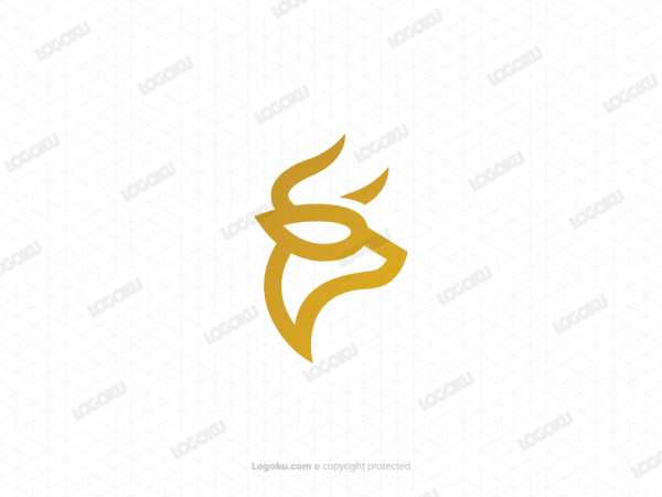 Head Golden Bull Logo