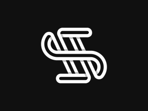 Buchstabe S-Monogramm-Logo
