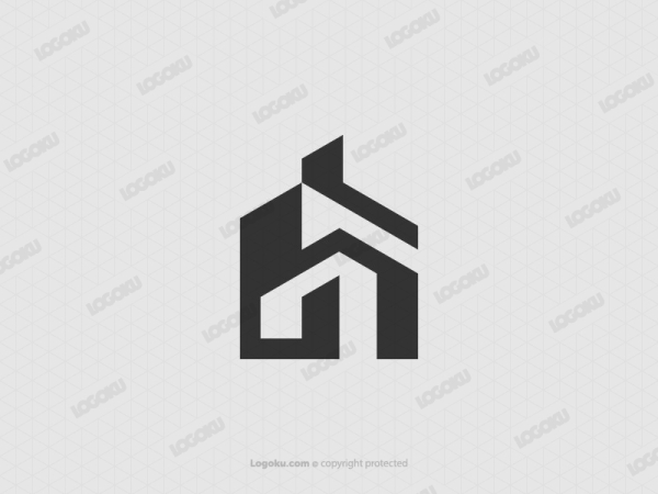 Einfaches Home-Letter-H-Logo