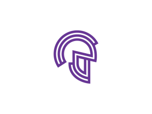 Helmet Head Spartan Logo