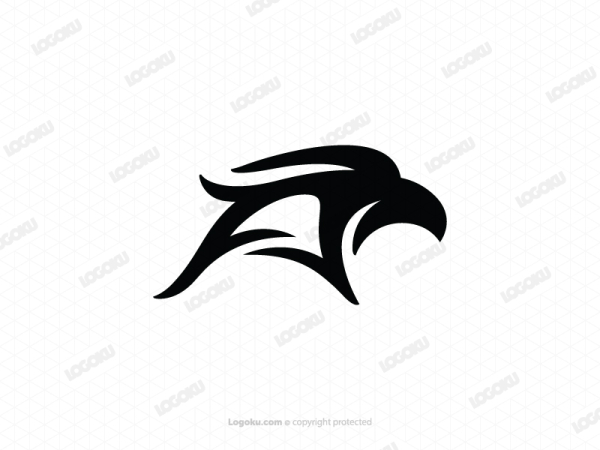 Schwarzes Weißkopfseeadler-Logo